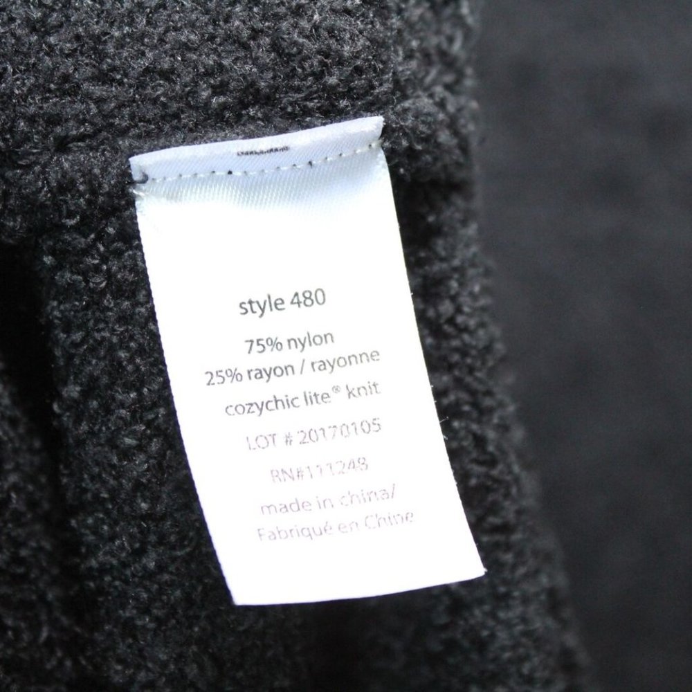 Barefoot Dream CozyChic Lite Coastal Hooded Cardigan Black Size Medium H13817 - Picture 9 of 9